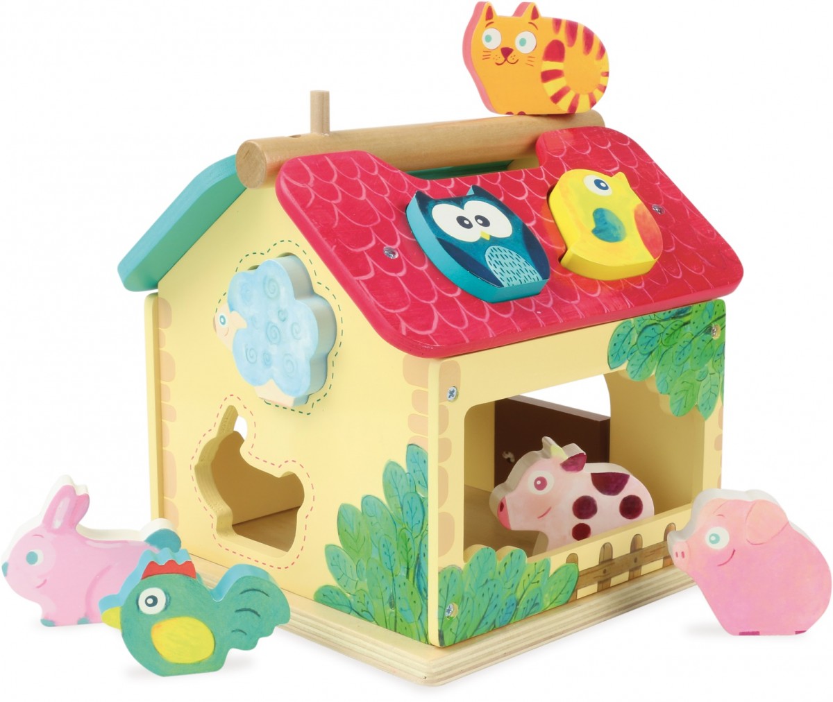 Vilac drevená farma so zvieratkami pre najmenších