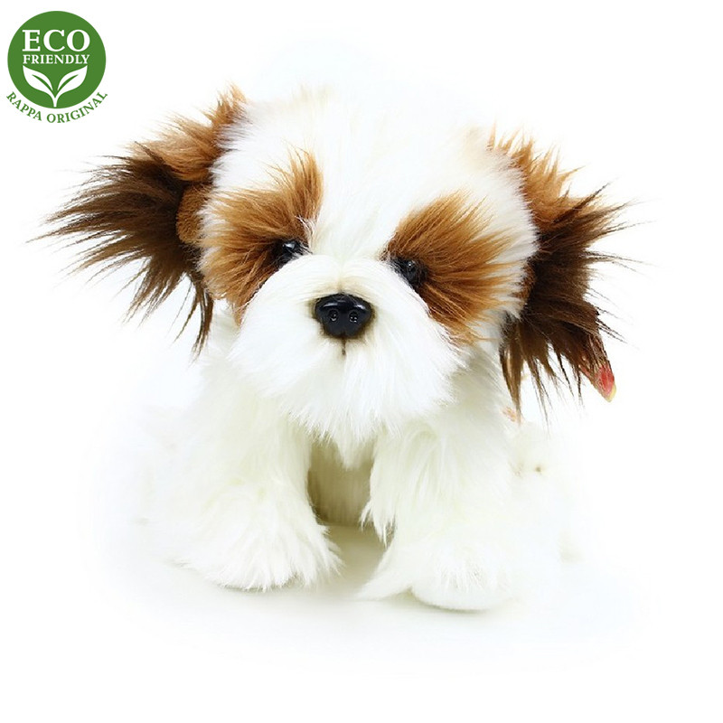Plyšový pes Shih Tzu sediaci, 28 cm, ECO Friendly