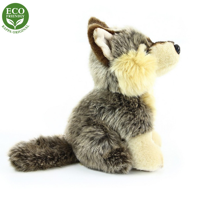 Plyšový vlk sediaci, 18 cm, ECO - Friendly