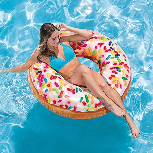 Nafukovací kruh Donut s posypom, 99 cm