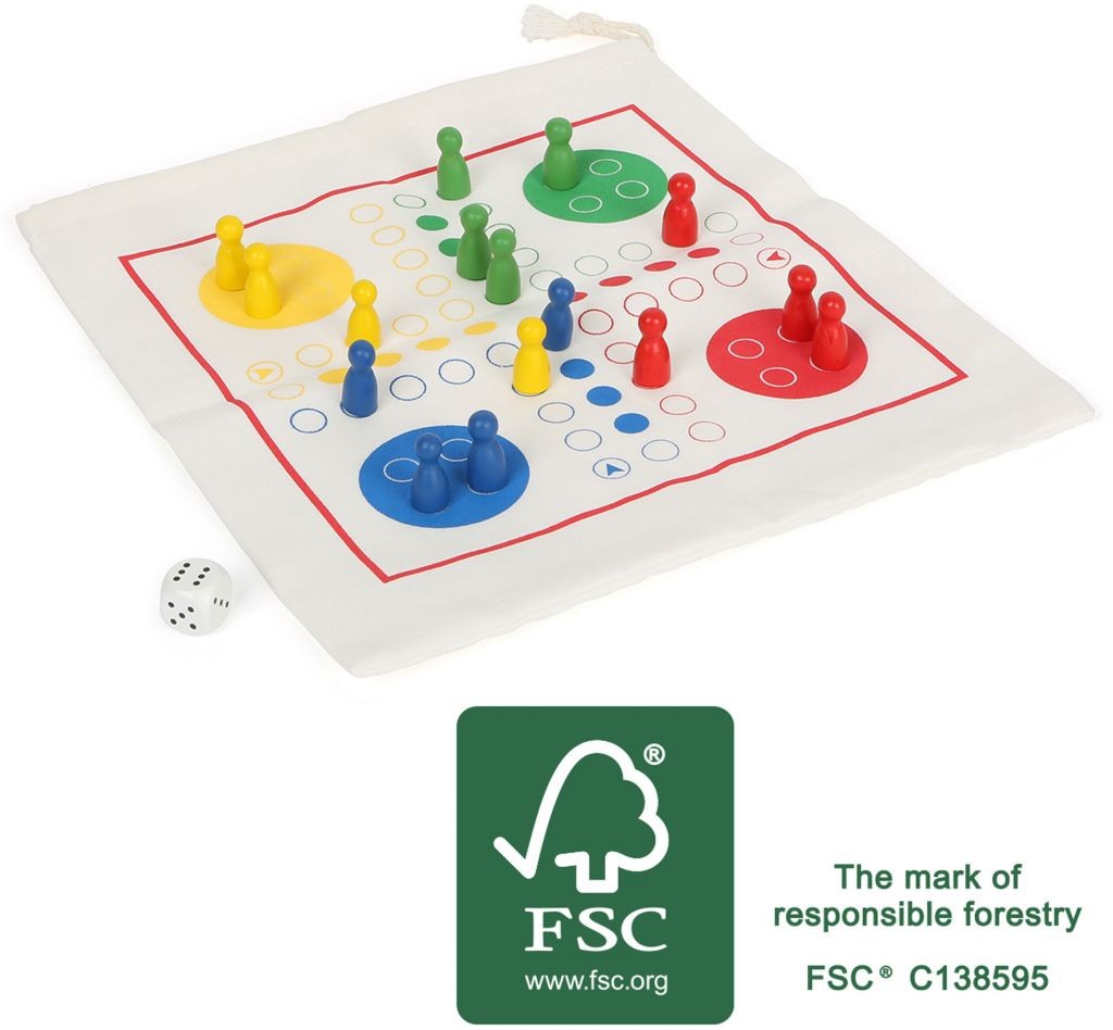 Small Foot Drevené cestovné Človeče nehnevaj sa!