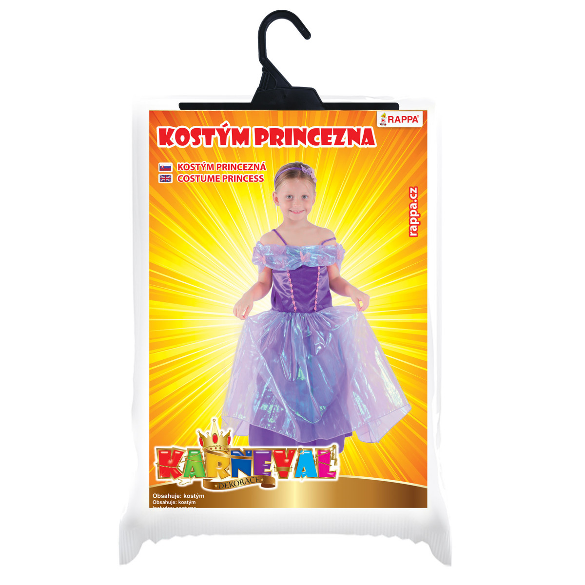 Detský kostým Fialová princezná (M)