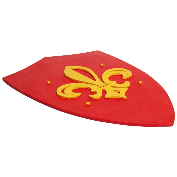 Fauna Drevený štít červený Anjou