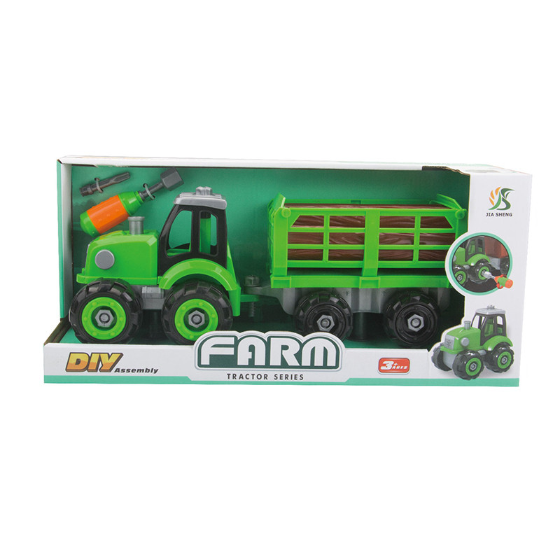 Traktor skrutkovací s drevom