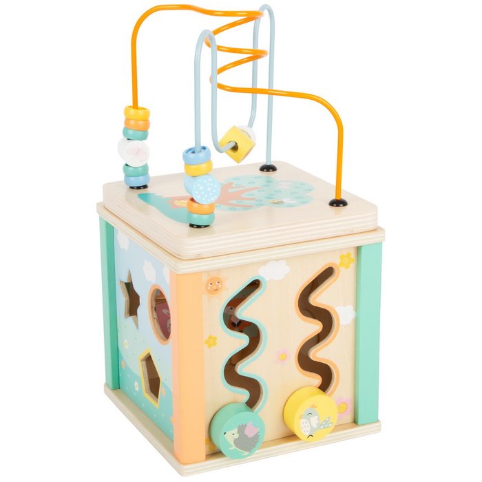 Small Foot Motorická kocka v pastelových farbách