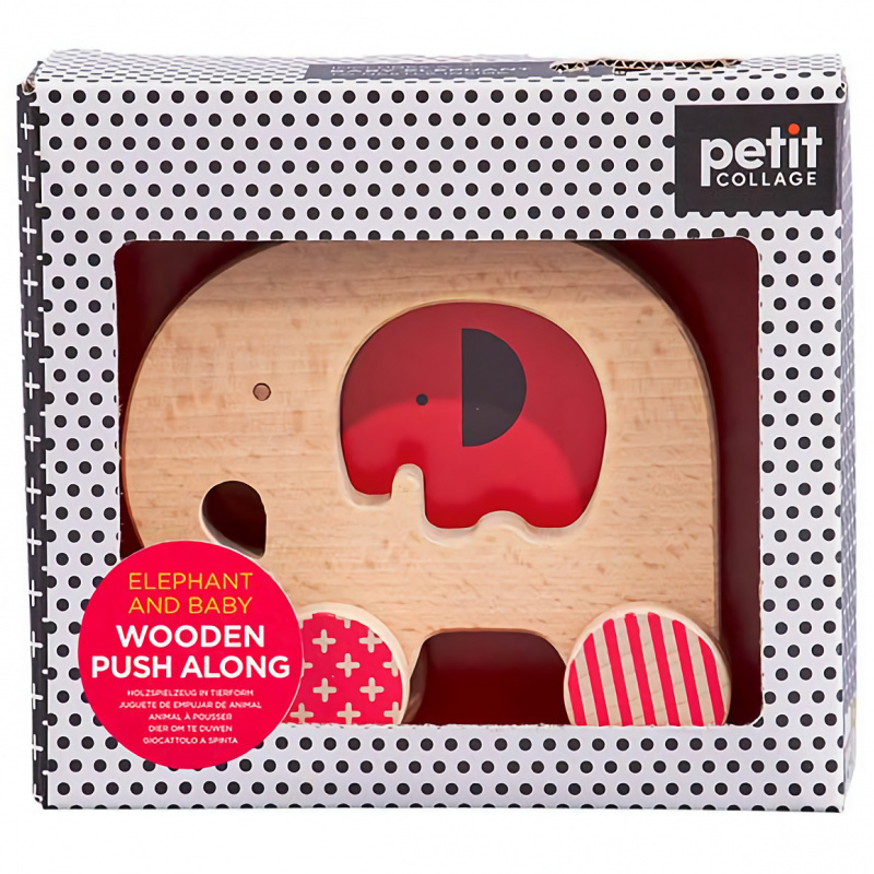 Petit Collage Slon a sloník na kolieskach
