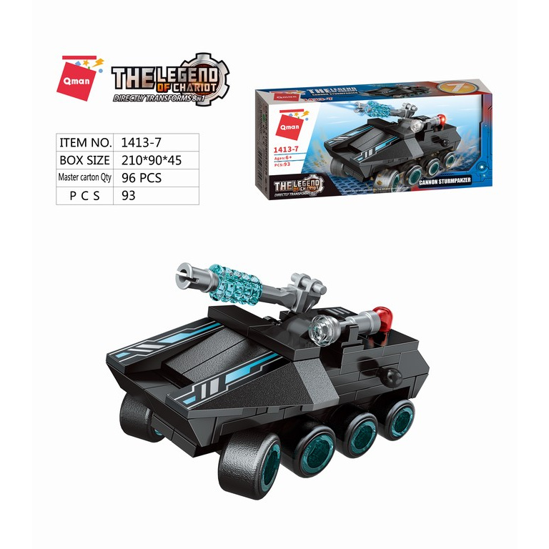 Qman Shadow Pulse Combat Vehicle 1413-7 Vozidlo Stumpanzer s delom