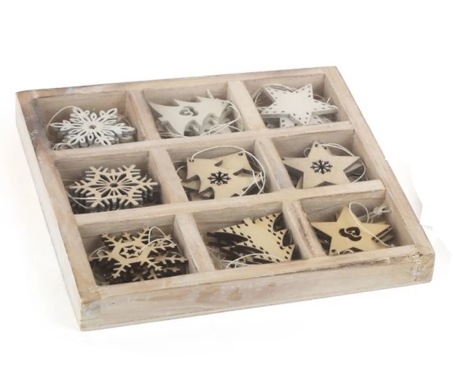 Small Foot Sada drevených vianočných ozdôb 3 ks