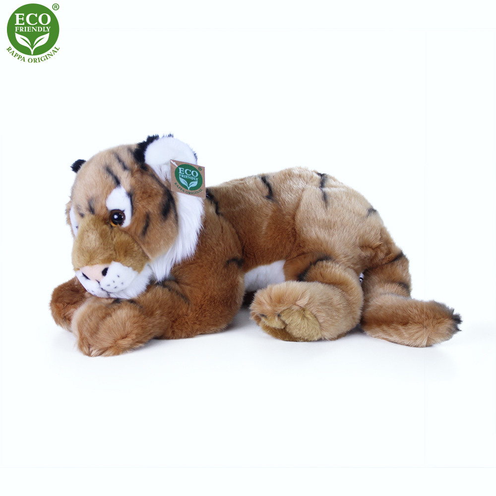 Plyšový tiger ležiaci 36 cm, ECO - Friendly