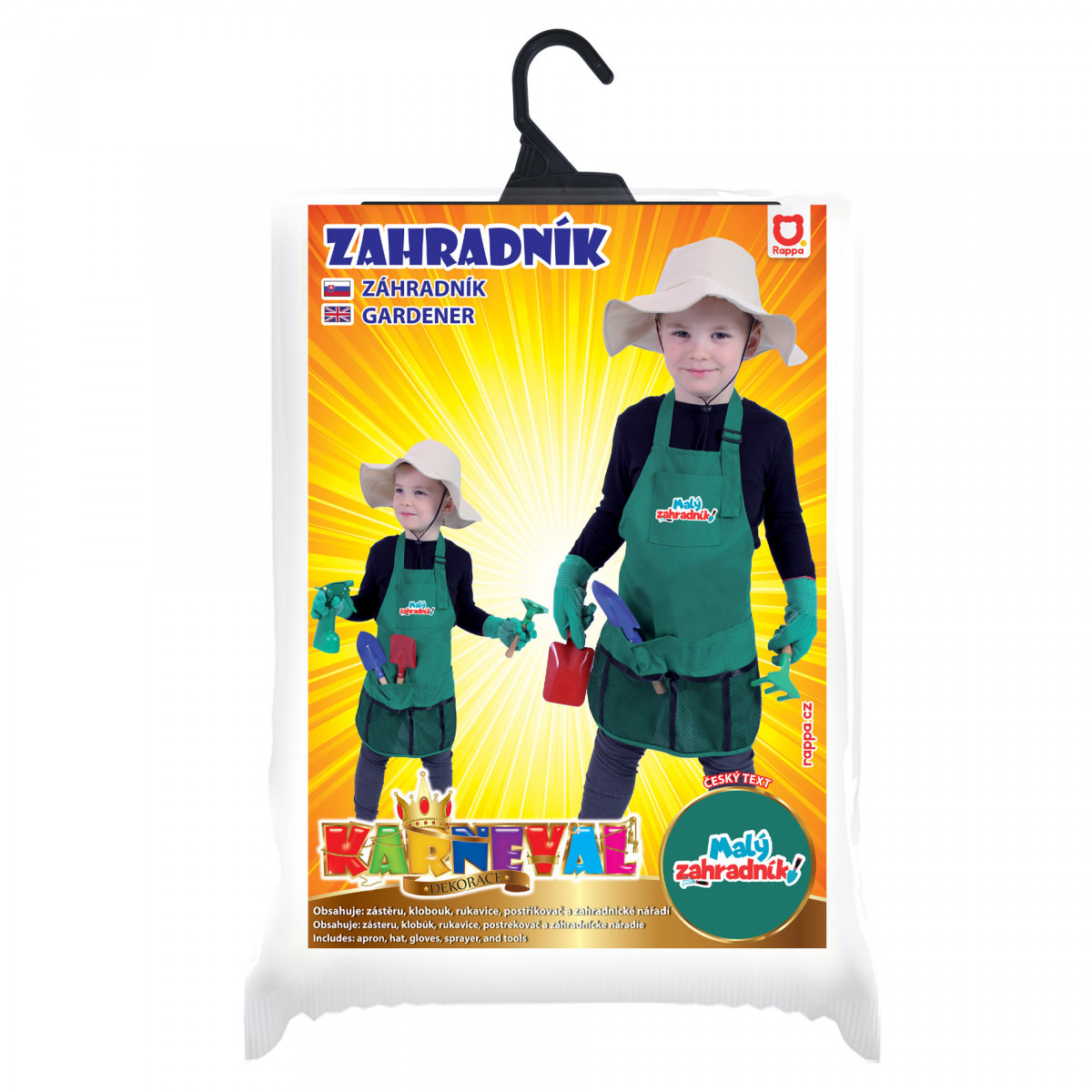Kostým malý záhradník s príslušenstvom