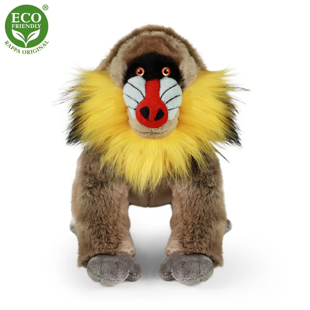 Plyšová opica Mandril 28 cm, ECO - Friendly