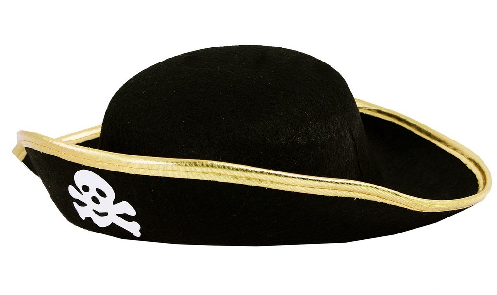 Klobúk Pirát s lebkou detský