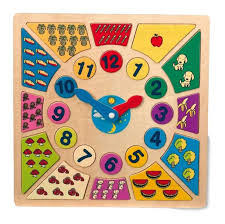 Small Foot Vkladacie výukové puzzle Nauč sa hodiny