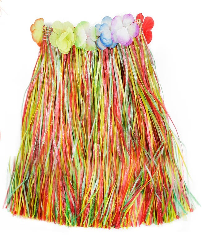 Sukňa Hawaii 72 cm farebná pre dospelých