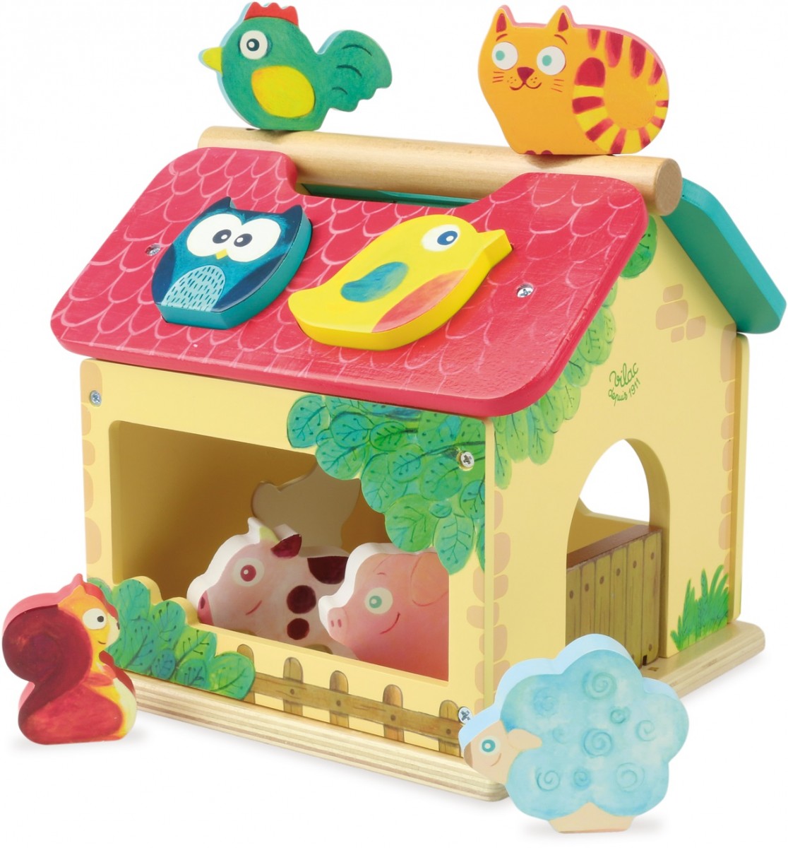 Vilac drevená farma so zvieratkami pre najmenších