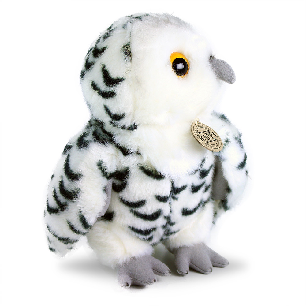 Plyšová biela sova 25 cm, ECO - Friendly