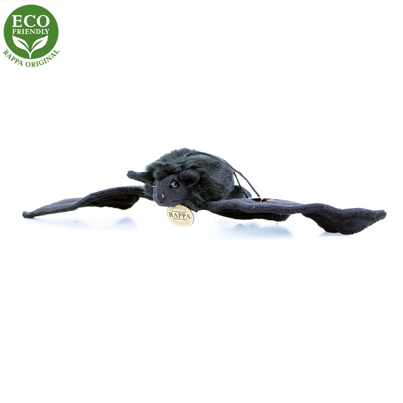 Plyšový netopier čierny, 16 cm, ECO - Friendly