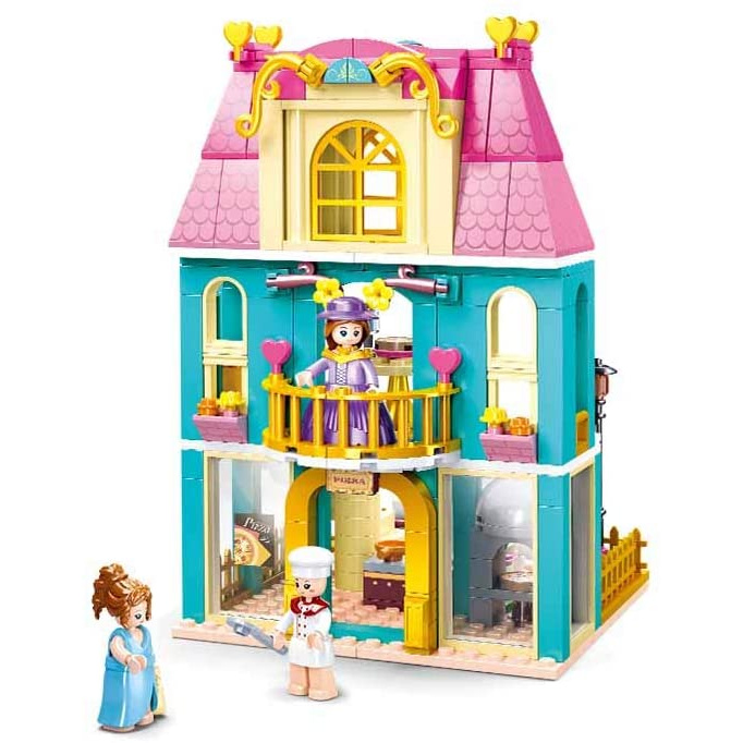 Sluban Girls Dream Village M38-B0875 Dvojposchodový dom s podkrovím