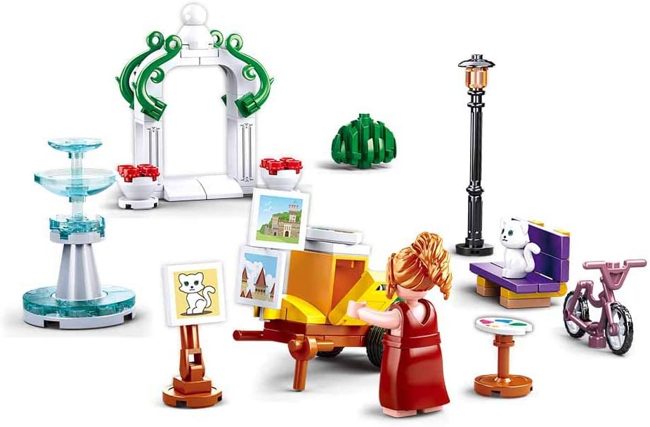 Sluban Girls Dream Village M38-B0869 Maliarka v parku