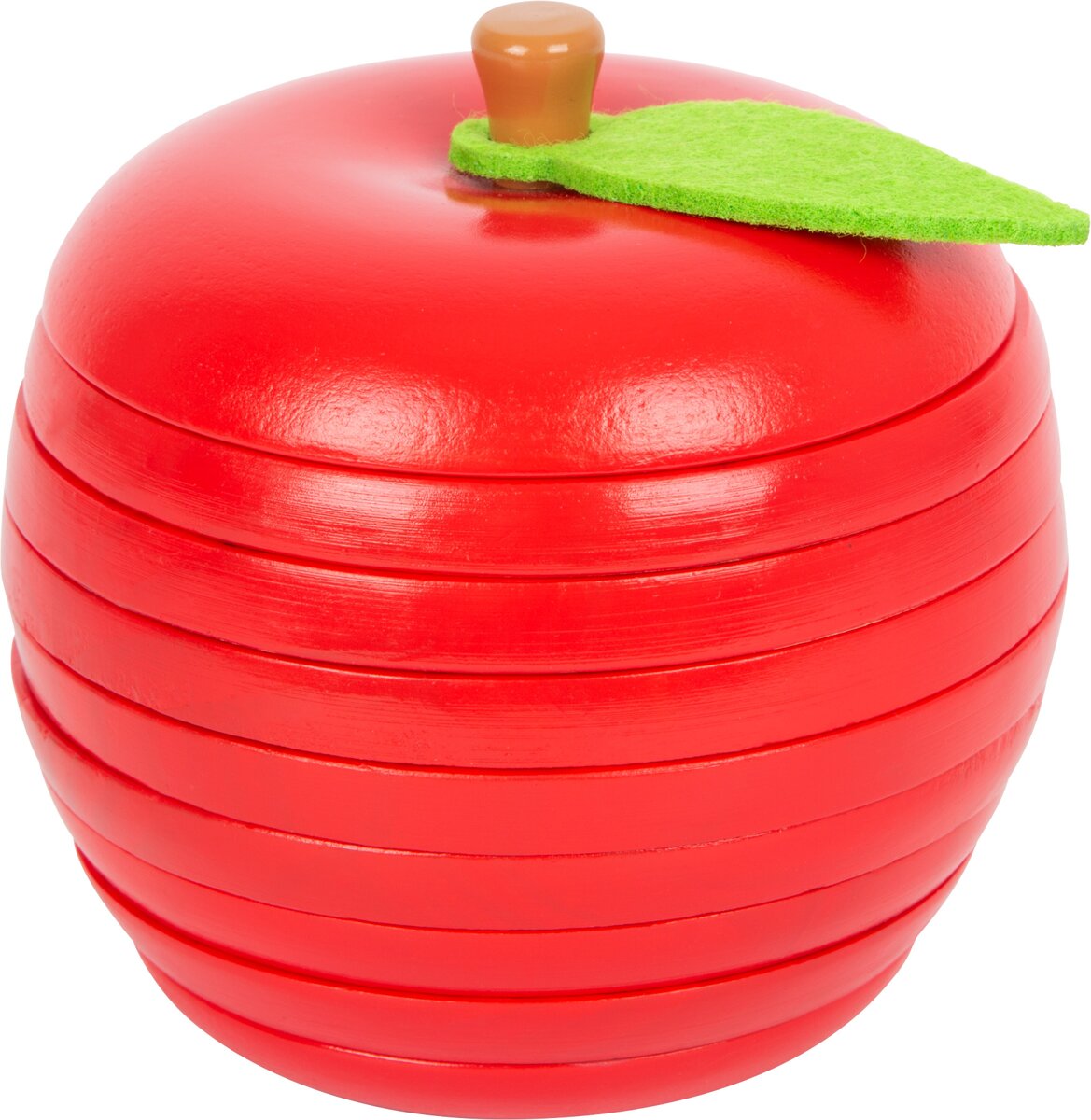 Small Foot Skladačka jablko s červíkmi