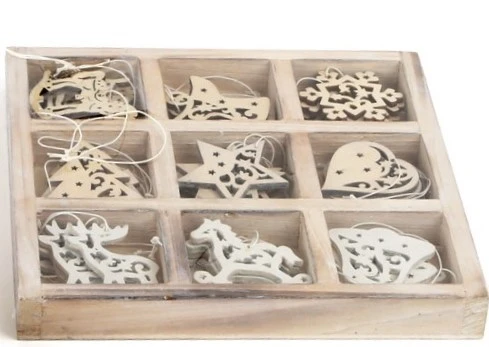 Small Foot Sada drevených vianočných ozdôb 3 ks