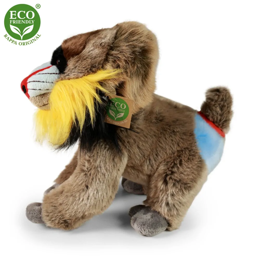 Plyšová opica Mandril 28 cm, ECO - Friendly