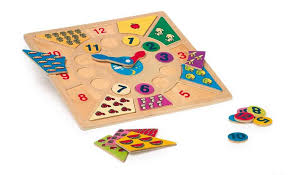 Small Foot Vkladacie výukové puzzle Nauč sa hodiny