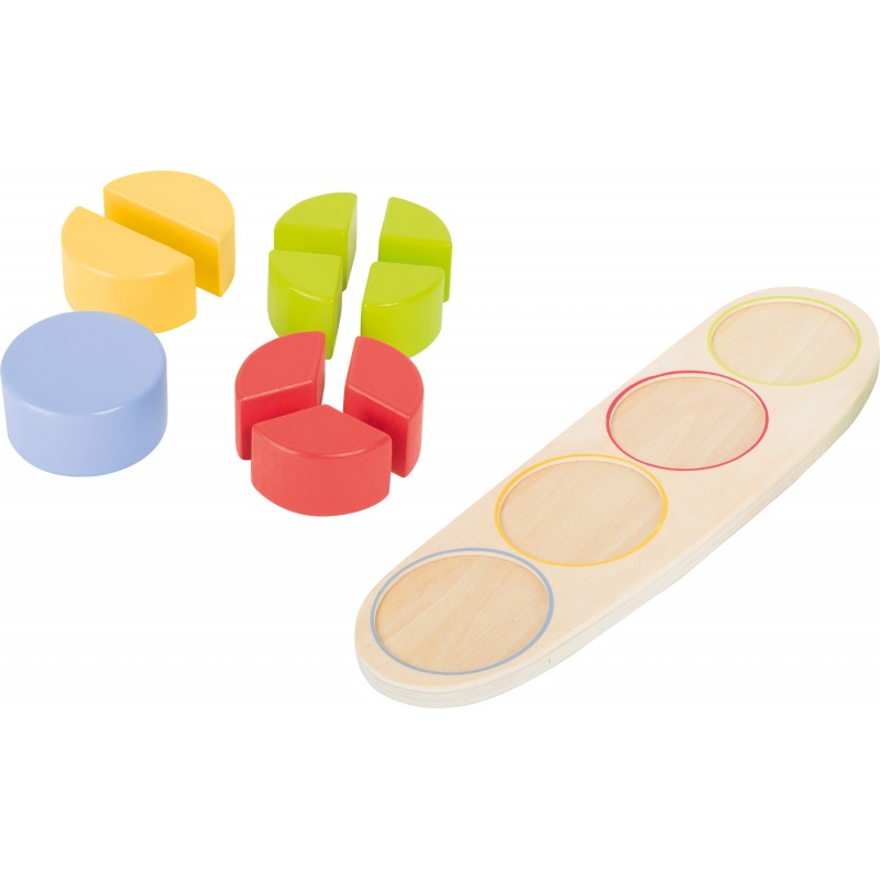 Small Foot Drevená edukatívna tabuľka zlomky