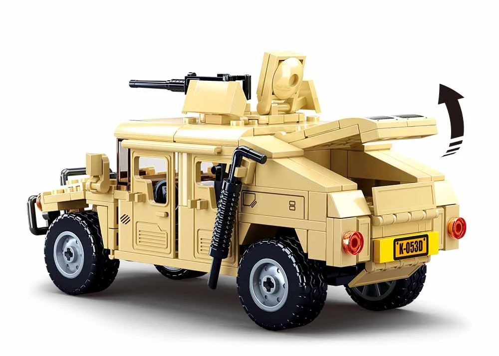 Sluban Army Model Bricks M38-B0837 Hummer bojový off road