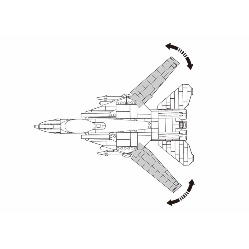 Sluban Model Bricks M38-B0755 Moderná stíhačka