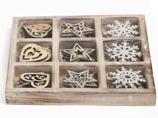 Small Foot Sada drevených vianočných ozdôb 3 ks