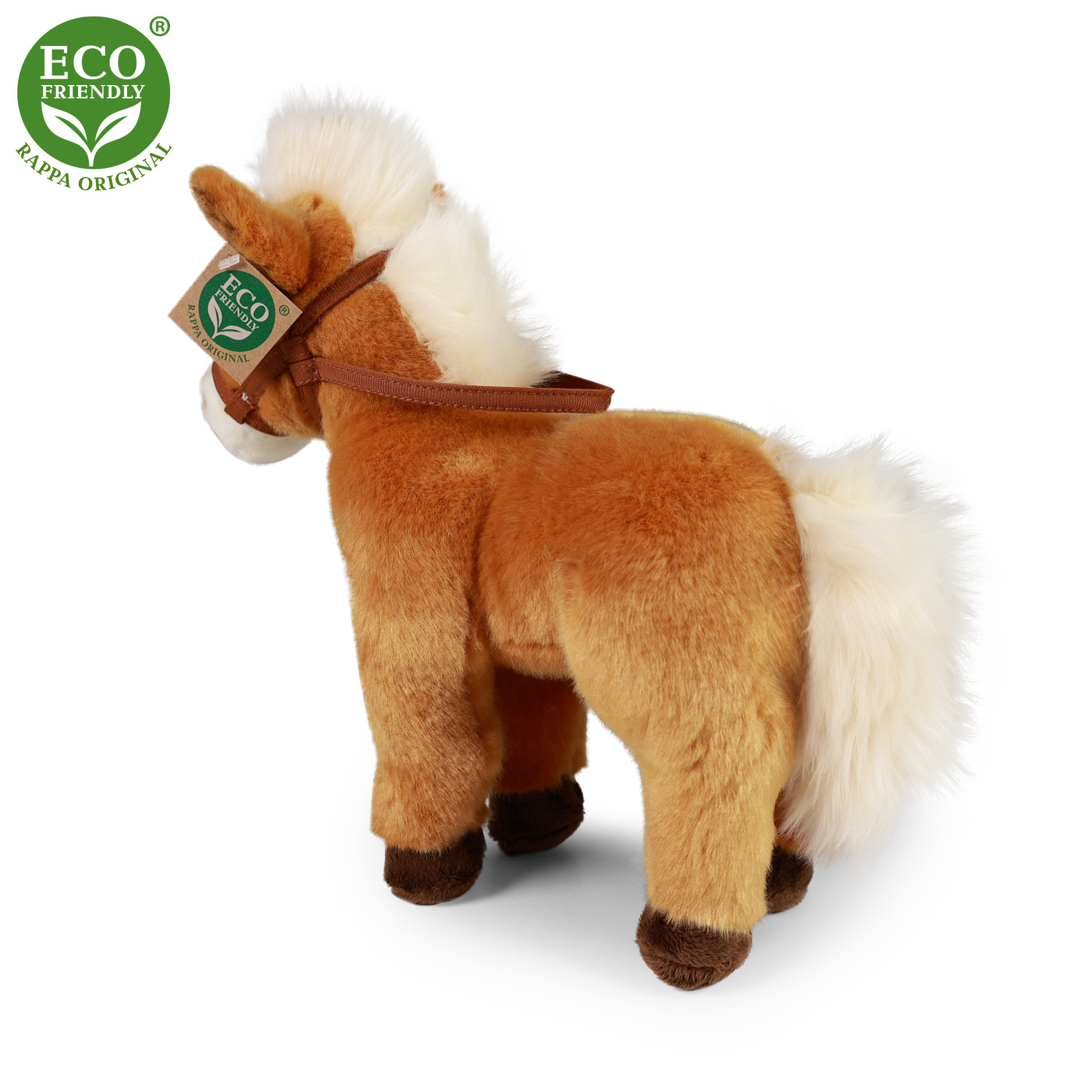 Plyšový Kôň hnedý stojaci 30 cm, ECO - Friendly