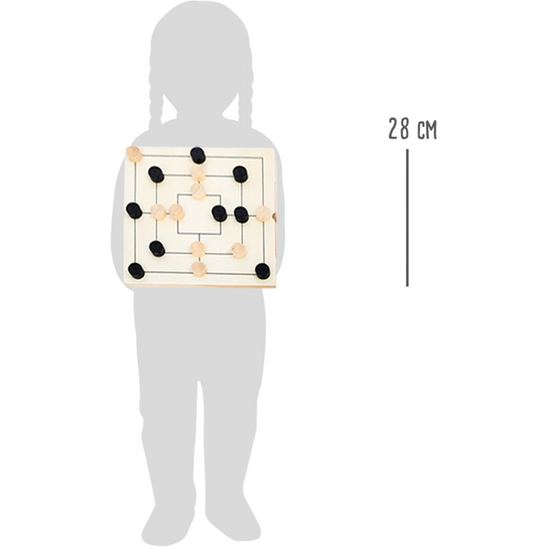 Small Foot Drevené kompaktné šachy 3v1
