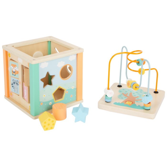 Small Foot Motorická kocka v pastelových farbách