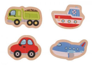 Bigjigs Toys Easy Puzzle - Dopravné prostriedky