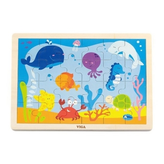 Detské drevené puzzle Viga Oceán