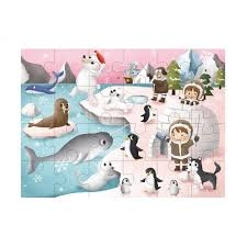 Tooky Toys Drevené puzzle Zimný svet