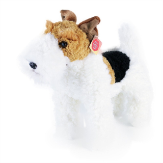 Plyšový pes Foxteriér Dášenka stojaca, 30 cm