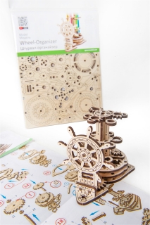 Ugears Drevená stavebnica 3D mechanické Puzzle Organizér