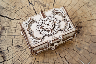 Ugears Drevené 3D mechanické Puzzle Starožitná šperkovnica