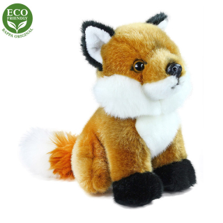 Plyšová líška sediaca, 18 cm, ECO - Friendly