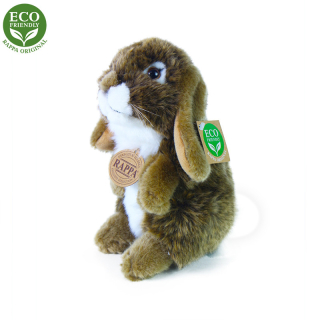 Plyšový zajac hnedý stojaci, 18 cm, ECO - Friendly