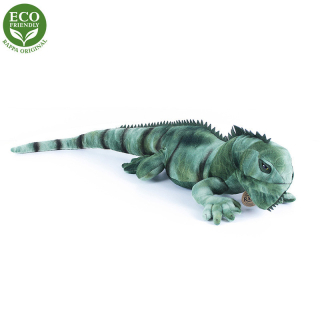 Plyšový leguán zelený 70 cm, ECO - Friendly