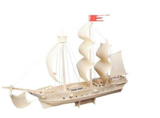 Woodcraft Drevené 3D puzzle plachetnica