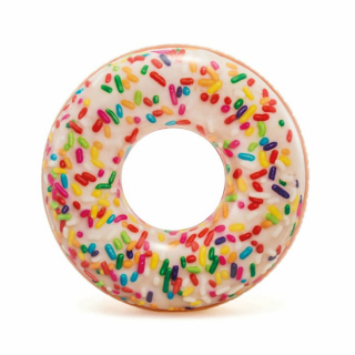 Nafukovací kruh Donut s posypom, 99 cm