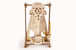 Ugears 3D drevené mechanické puzzle Steam Lab Kyvadlo - Metronóm