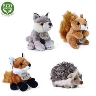 Plyšové Lesné zvieratká sediace, 12 -15 cm ECO - Friendly