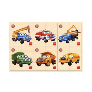 Dino Drevené puzzle Tatra 6x4