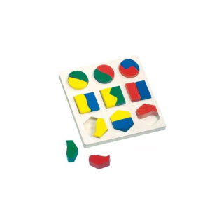 Bino Drevené puzzle geometrické tvary