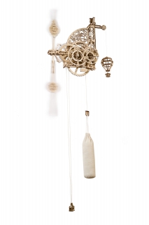 Ugears 3D drevené mechanické puzzle Nástenné hodiny Aero
